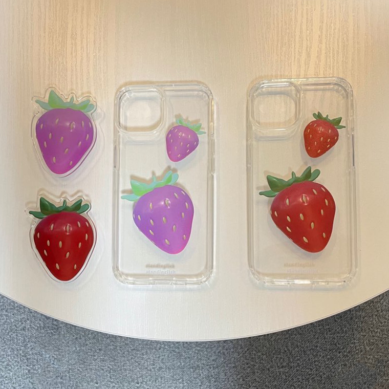 Strawberry P Phone Case (jell hard)