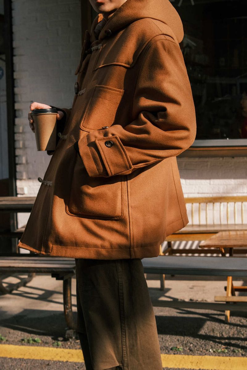 WOOL MID DUFFEL COAT