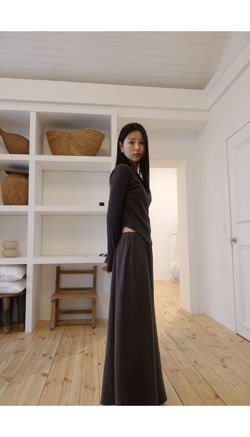 Ayla cupra maxi skirt