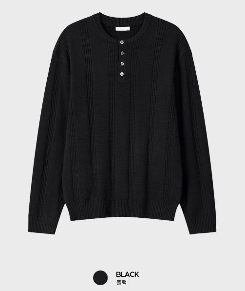 Look Estee Daily Ribbed Modal Henry Neck Knit