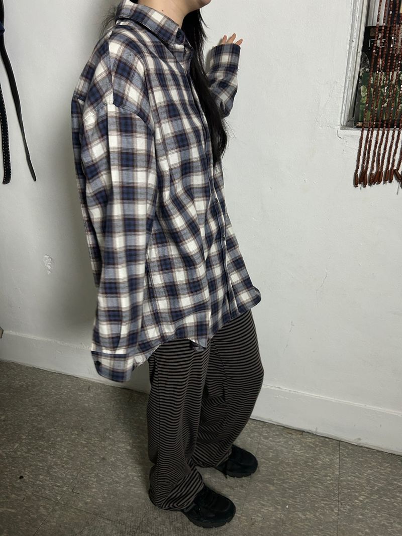 (3colors) stripe natural pants