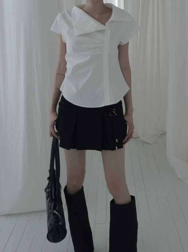Asel Unbalance Sailor Blouse