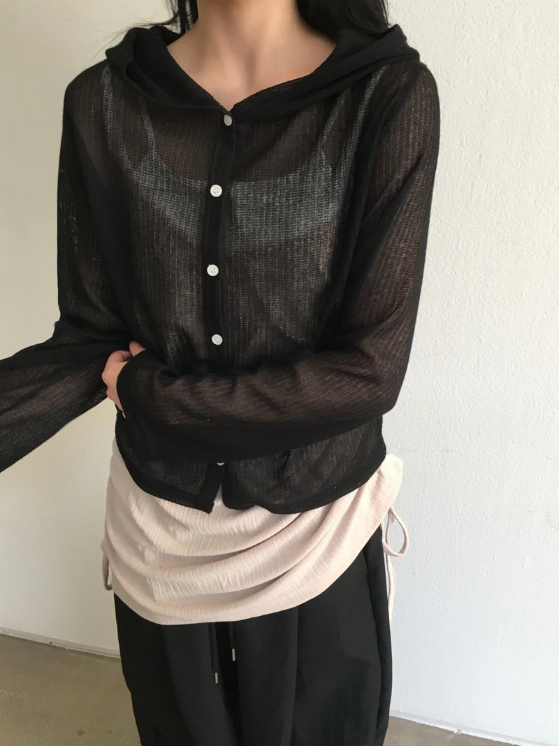 RITCORE（リットコア）の「Sunny See-through Summer Hooded Cardigan (3c)（Tops）」