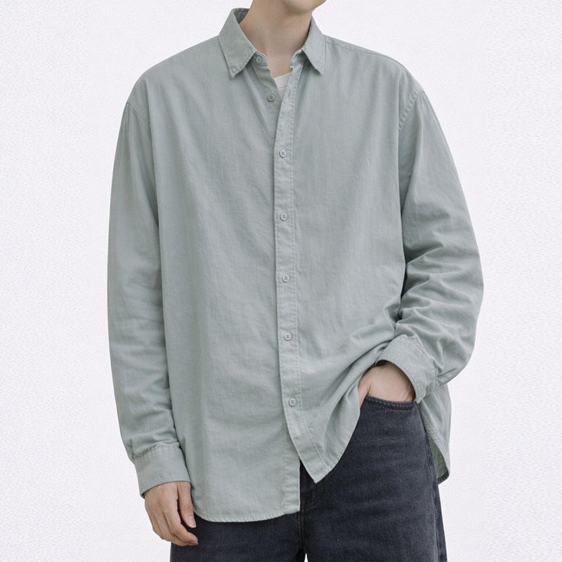 NTET(エヌティーイーティー)の「Pigment Soft Shirt (Ash mint)(Tops)」