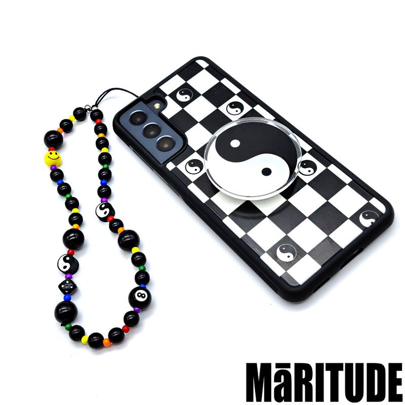 YINGYANG SMILE PHONE STRAP