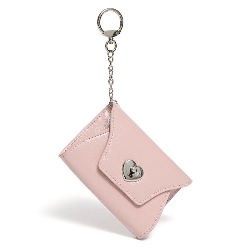 LE MASQUE（ルマスク）の「Heart Lock Keyring Multi Pouch Card Wallet Babypink（Smartphone Accessories）」
