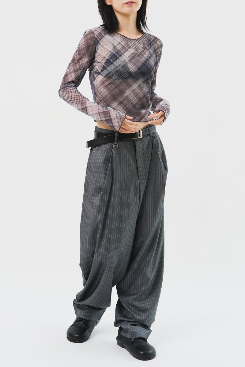 Pan Herringbone Striped Trousers (3color) 