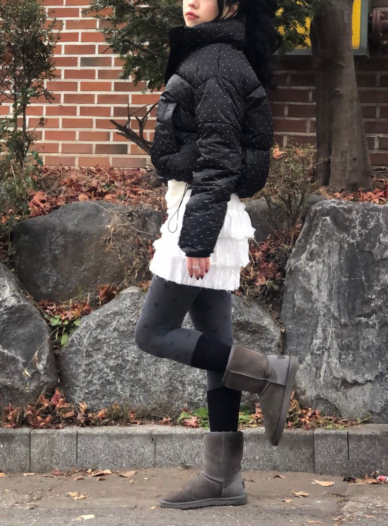 Dot Cubic Puffer Jacket