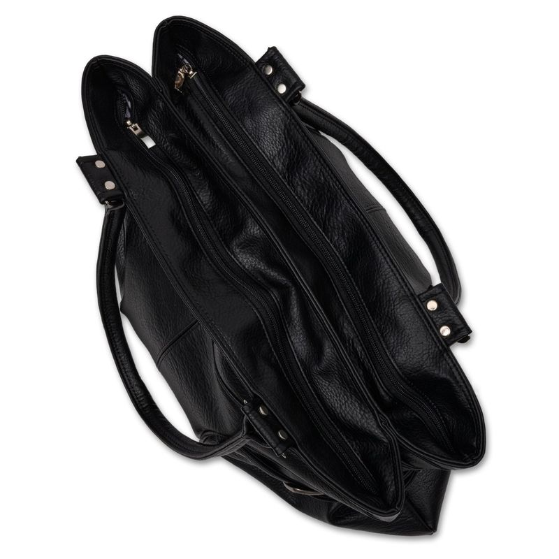 INNER ZEBRA BUCKLE BIG BAG [BLACK]