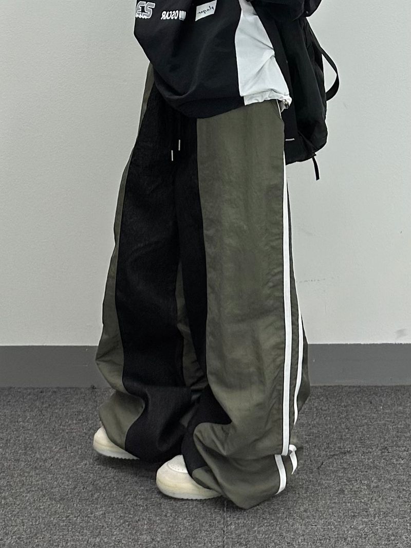 Washa denim mix pants