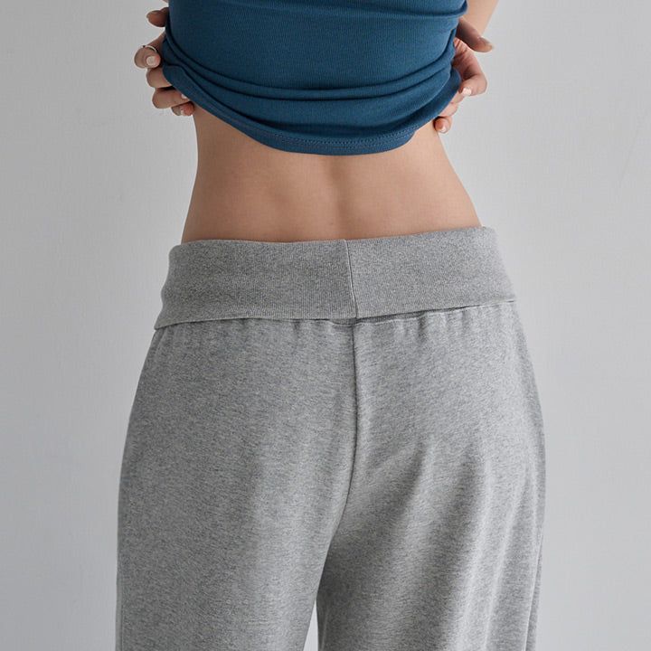 [Somav] Banding Two-Way String Wide Training Pants - 4 Colors
