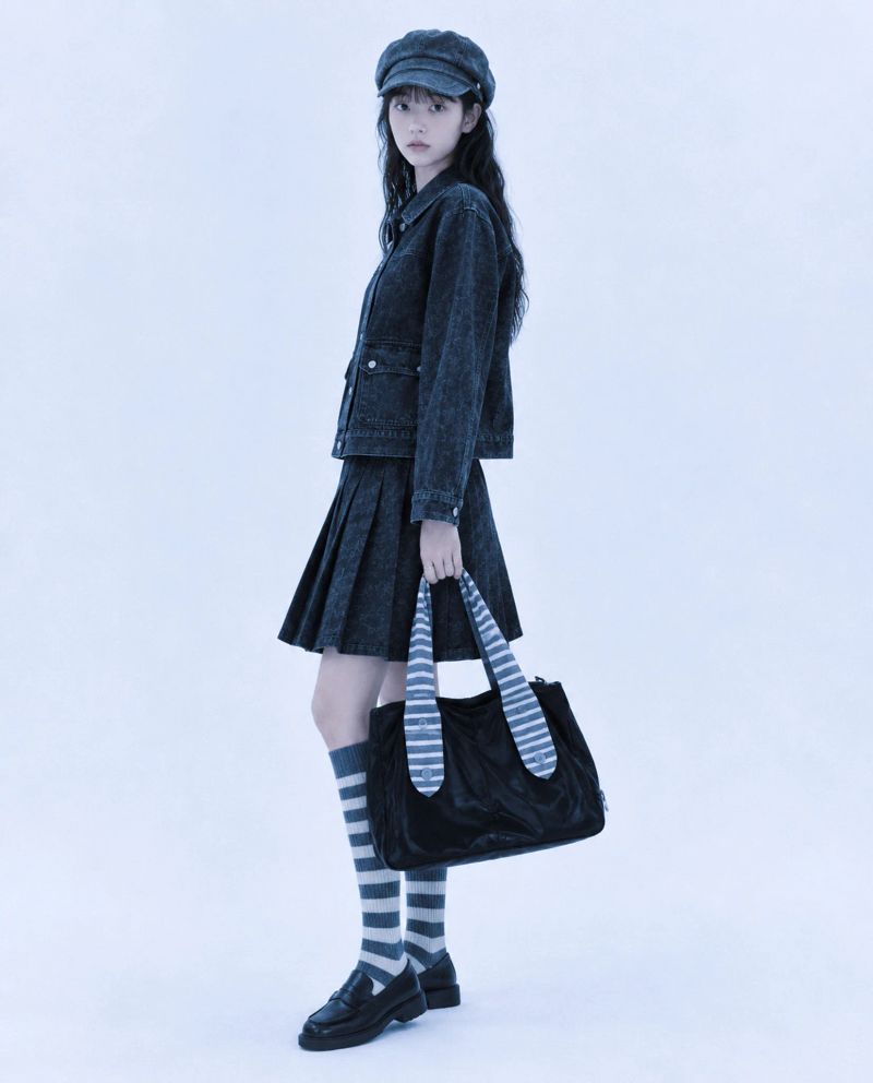 VINTAGE STRIPE SHOULDER BAG 