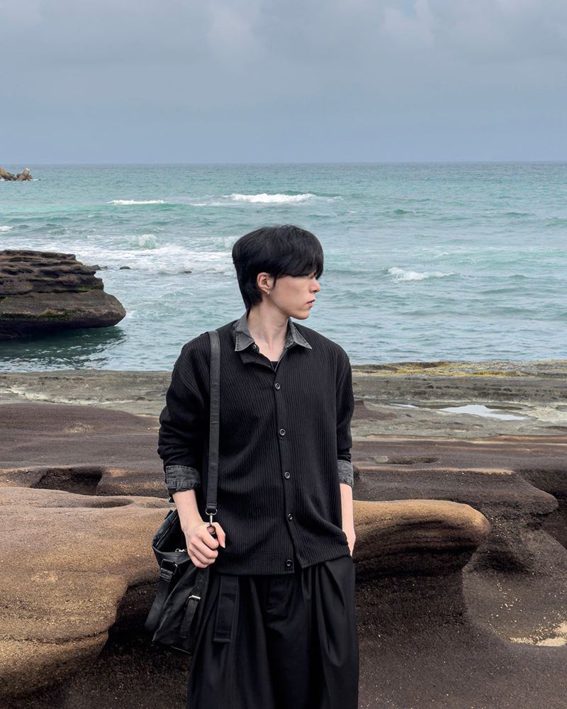 Bellano Ribbed Round Cardigan