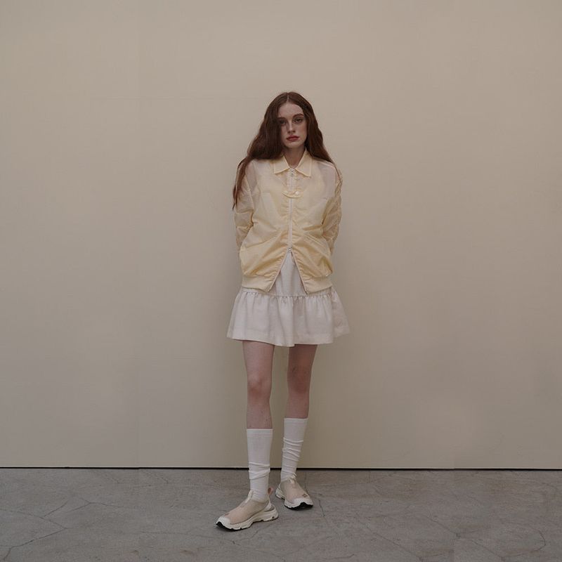 Lime Nylon Shrring Jacket