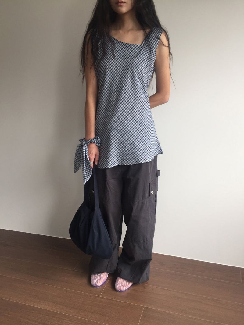 Peep Wide Cargo Pants (3color)