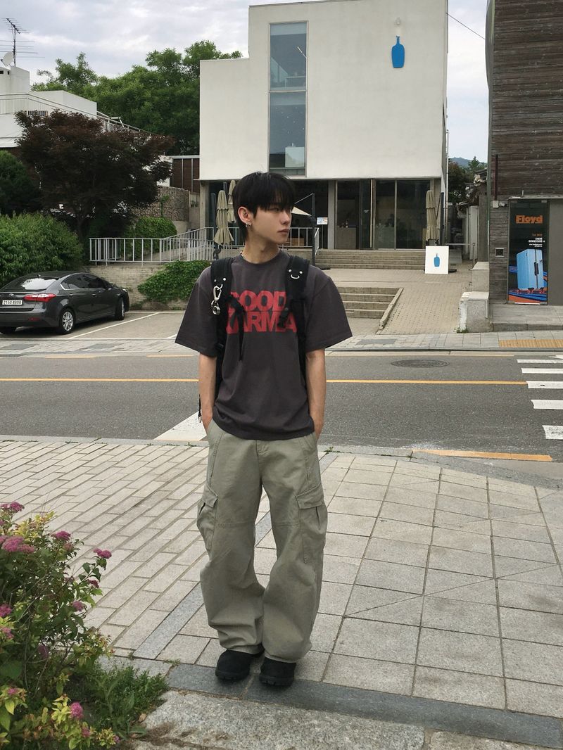 Barz Cut Curved Wide Pants 4C