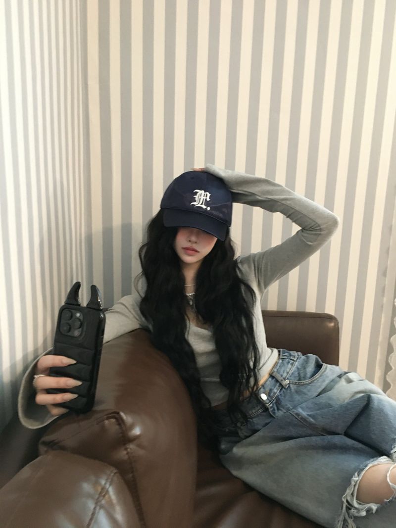 Gray shoulder crop hoodie