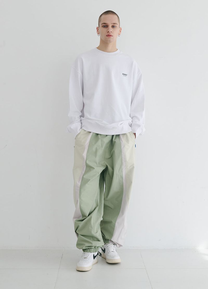 BSR2223FWPO073 MULTI LOGO CREWNECK WHITE