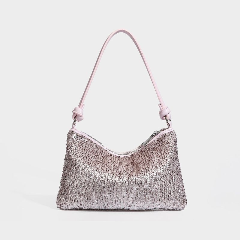 La mode MAQI（ラ モード マキ）の「メタリック スパンコール ホーボー ショルダー パーティーバッグ（バッグ）」