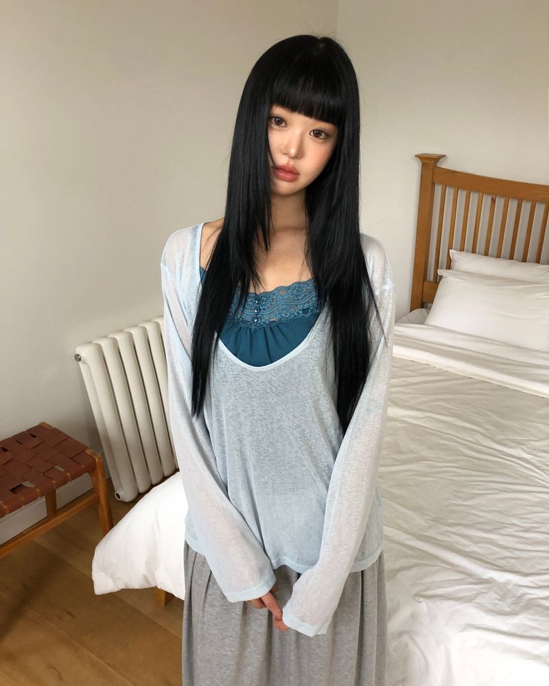 WONDER WONDER（ワンダーワンダー）の「Necho Layered Long Sleeve T-Shirt（Tops）」