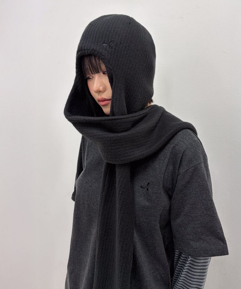 BP2 DISORDER（ビーピートゥーディスオーダー）の「BPT Mini Logo Hood Muffler Black（Hats）」