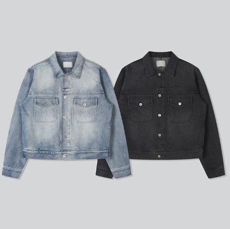 Debor Washed Denim Trucker Jacket