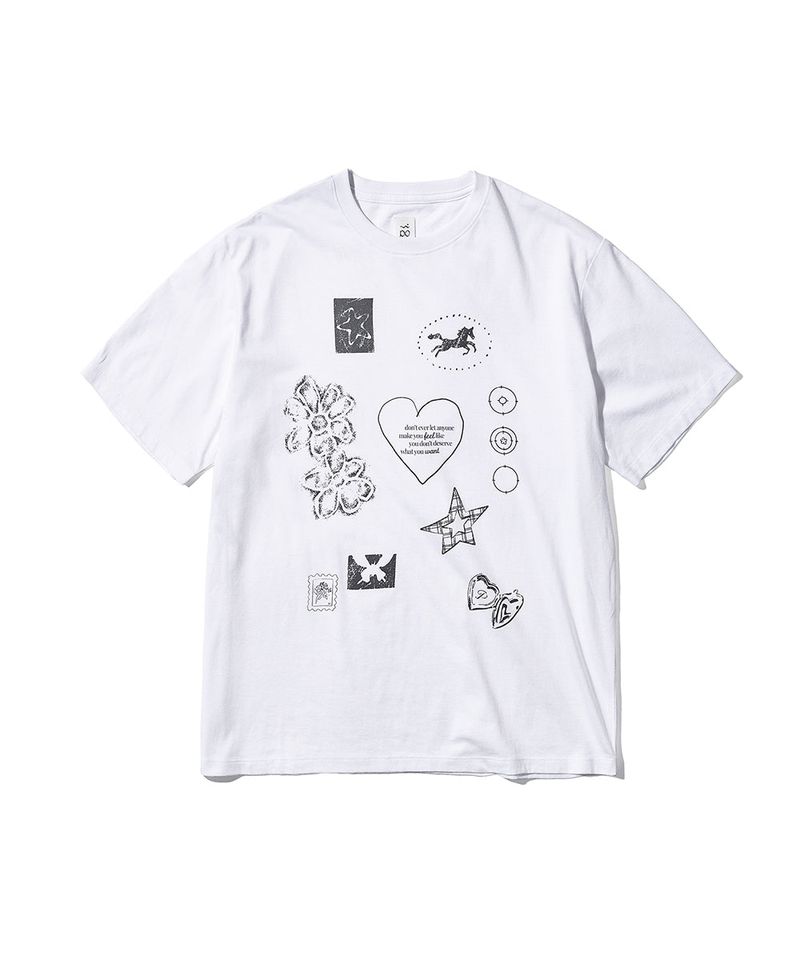 Drawing Diary Oversized T-shirt - White