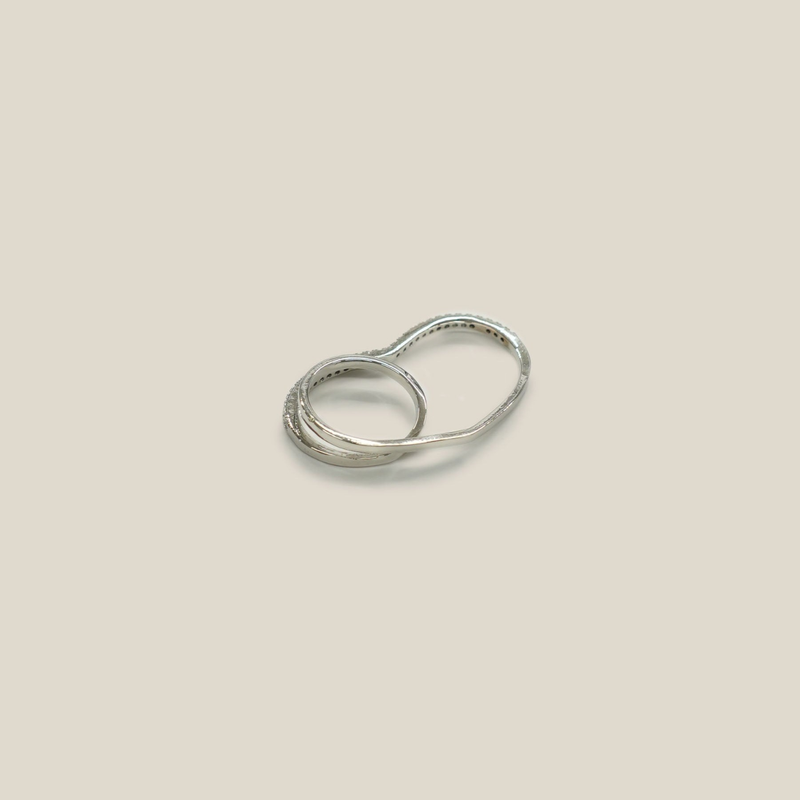 heart hoop ring