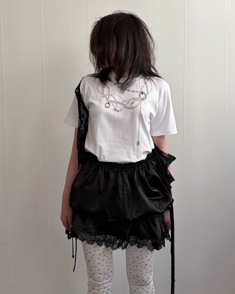 Nostalgic Satin Skirt