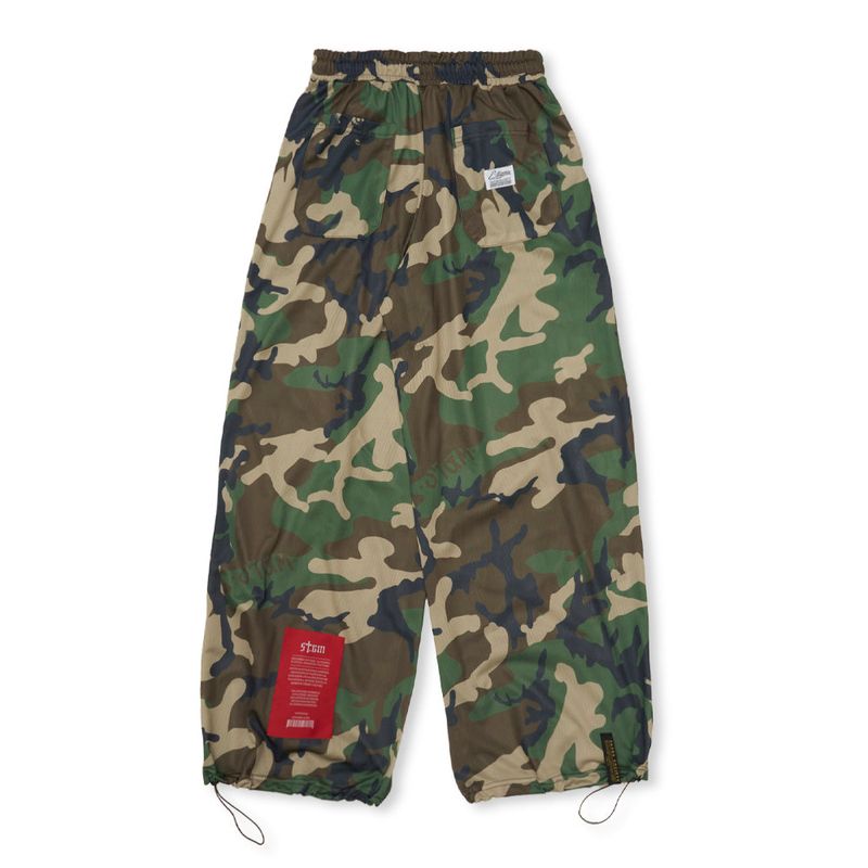  Mesh Wide Jogger Pants Camouflag