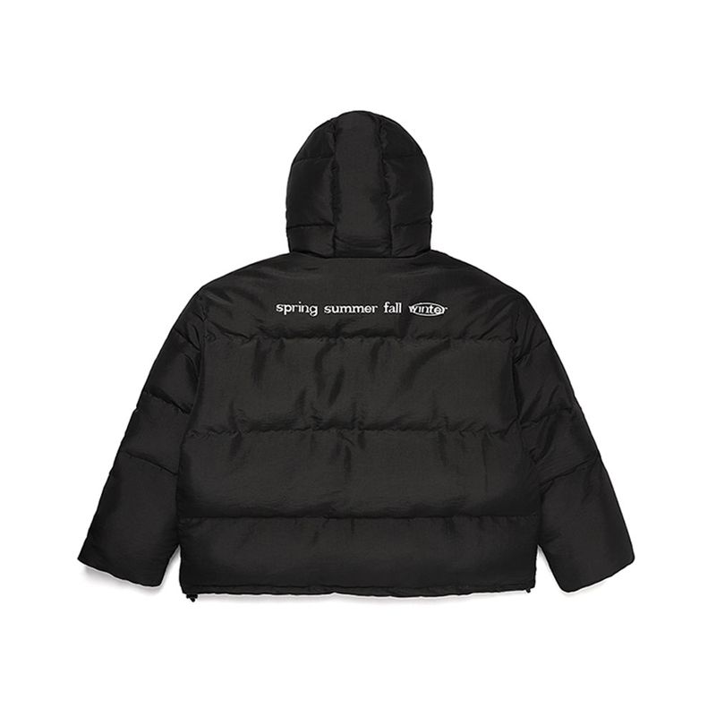MATTE DOUBLE ZIP UP SHORT PUFFER