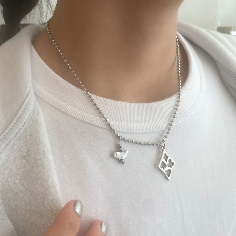 bipi（ビピ）の「diamond&bird necklace（Accessories）」