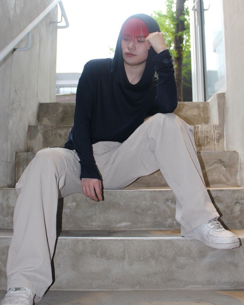 Shirring Cowl Hood L/S