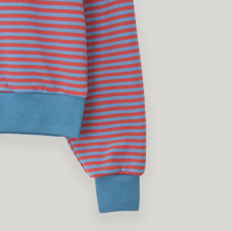 Pink/Sky Blue Stripe Fleece MTM