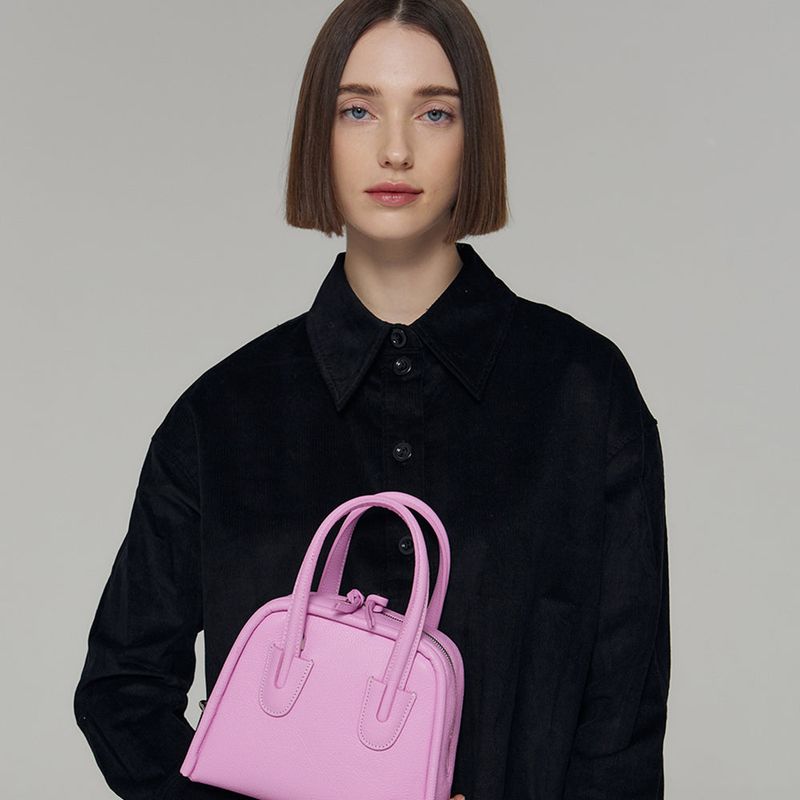 DAWN FACTORY（ダンファクトリー）の「BORDER BAG SMALL PINK（Bags）」