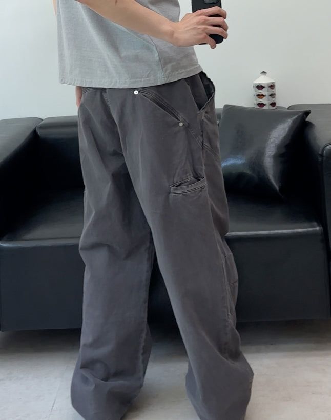 Fedon Curved Pocket Dyeing Pants