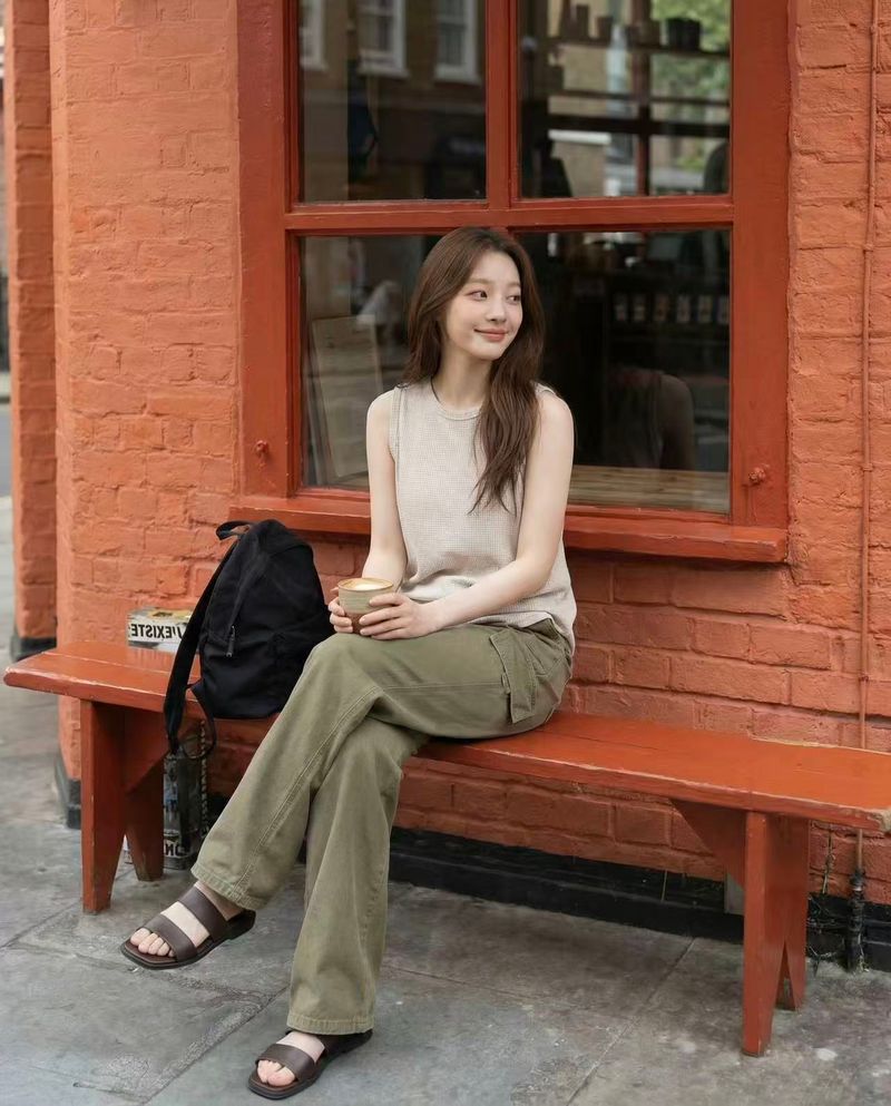 [3RD REORDER] SOFT OLIVE DYING FRONT POCKET DENIM code 26221