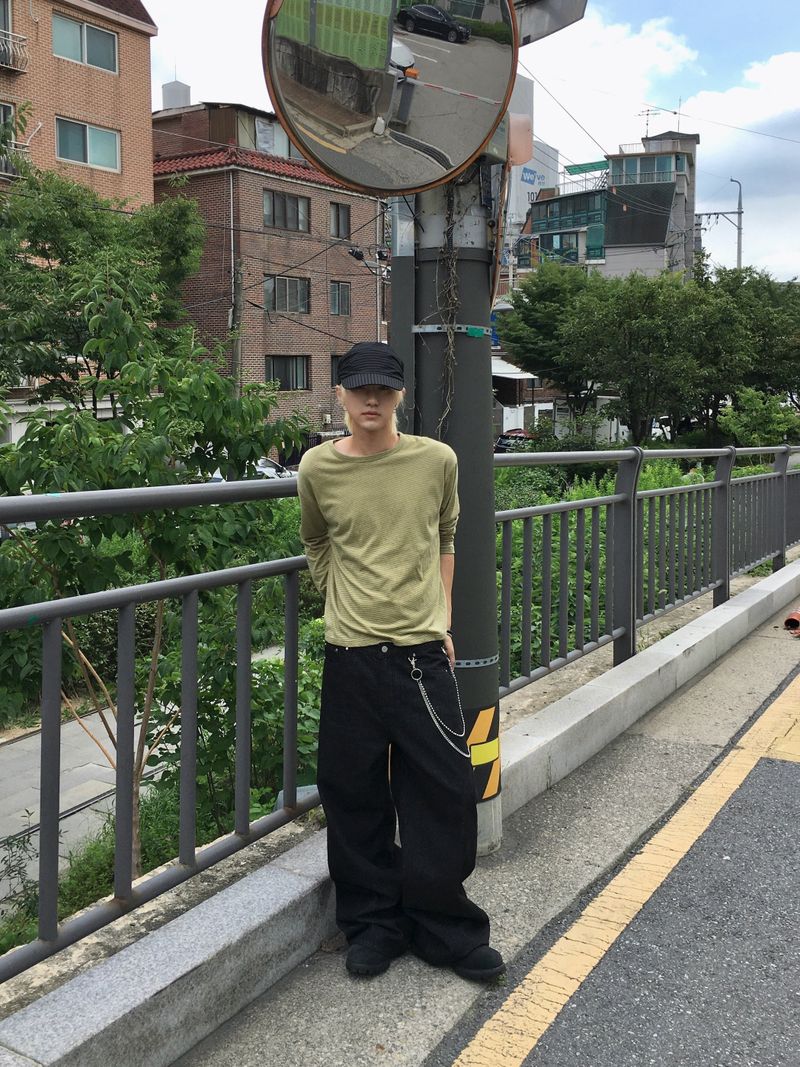 ステイン ノンフェードフレアデニムパンツ 2C