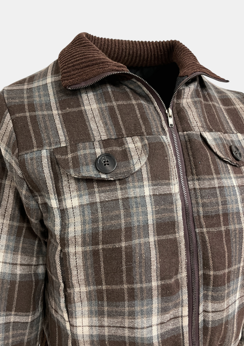 Storm Check Crop Jumper