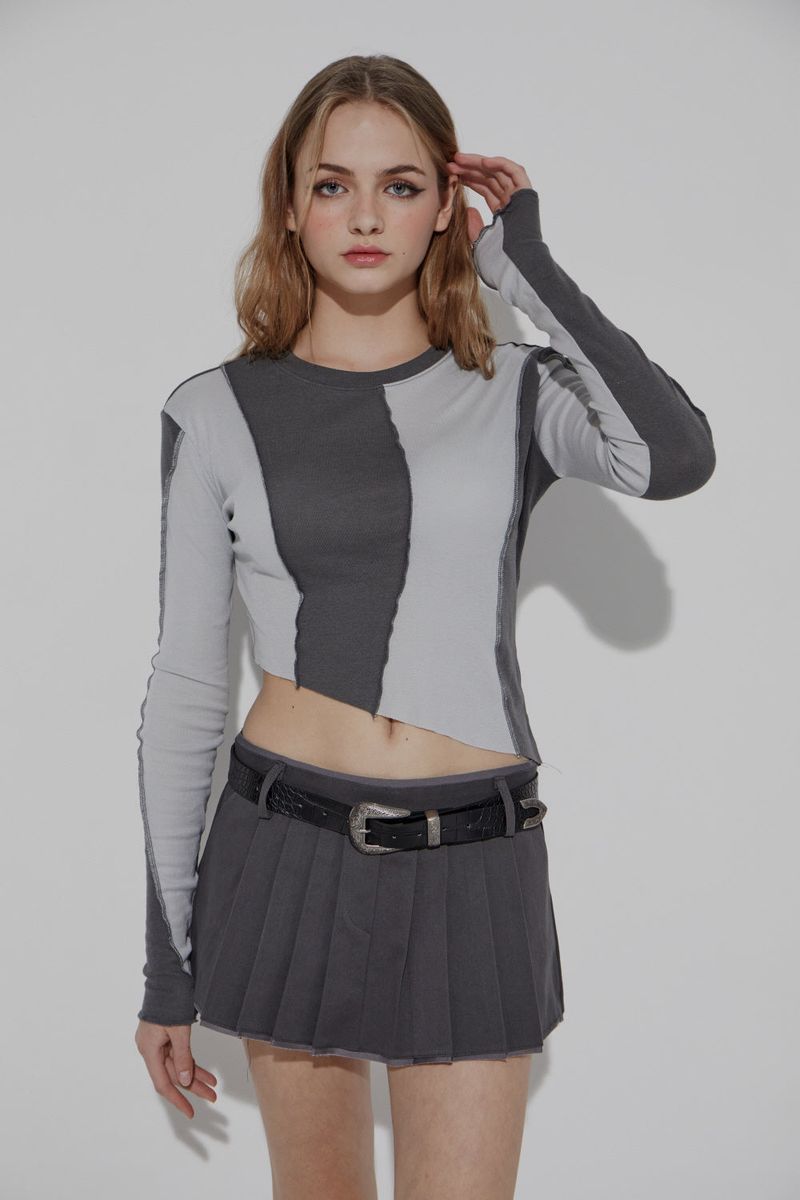 CHINO PLEATS SKIRT