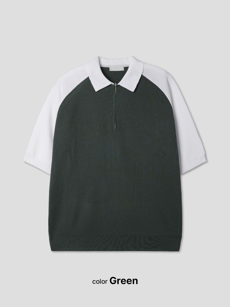 half knit zip up 3C