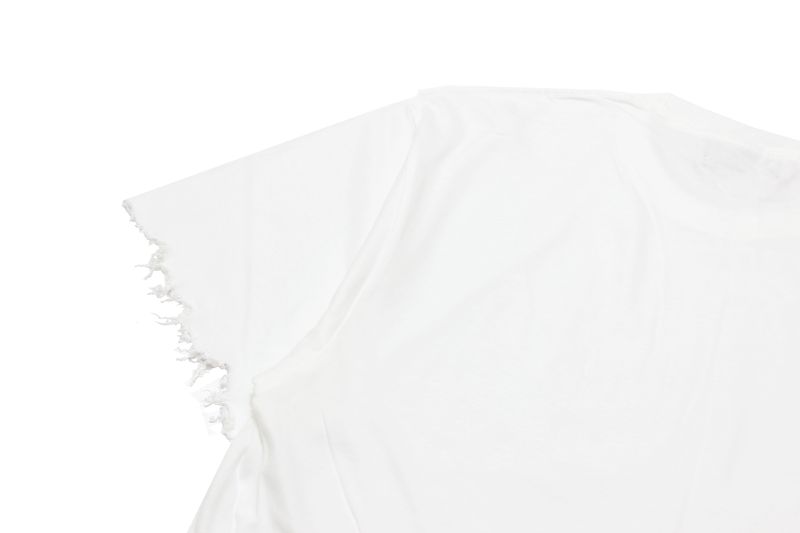 damage cutting t-shirt (white)