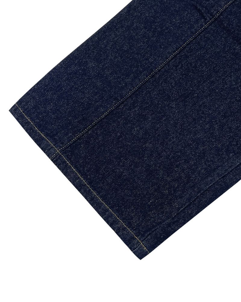 Never Curved Panel Raw Denim