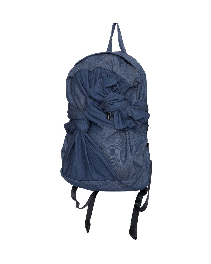 Knotted Backpack (Denim-Deep Blue)