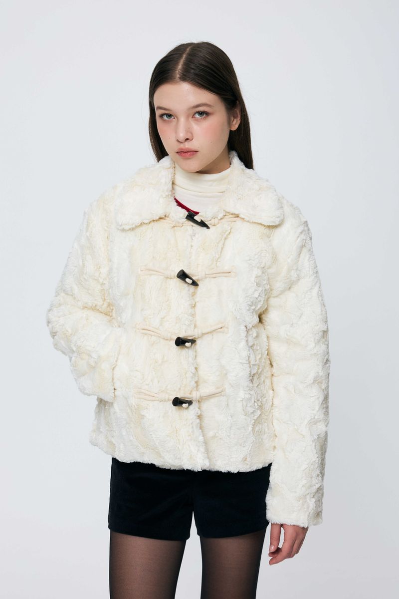 COZY FUR JACKET / WHITE