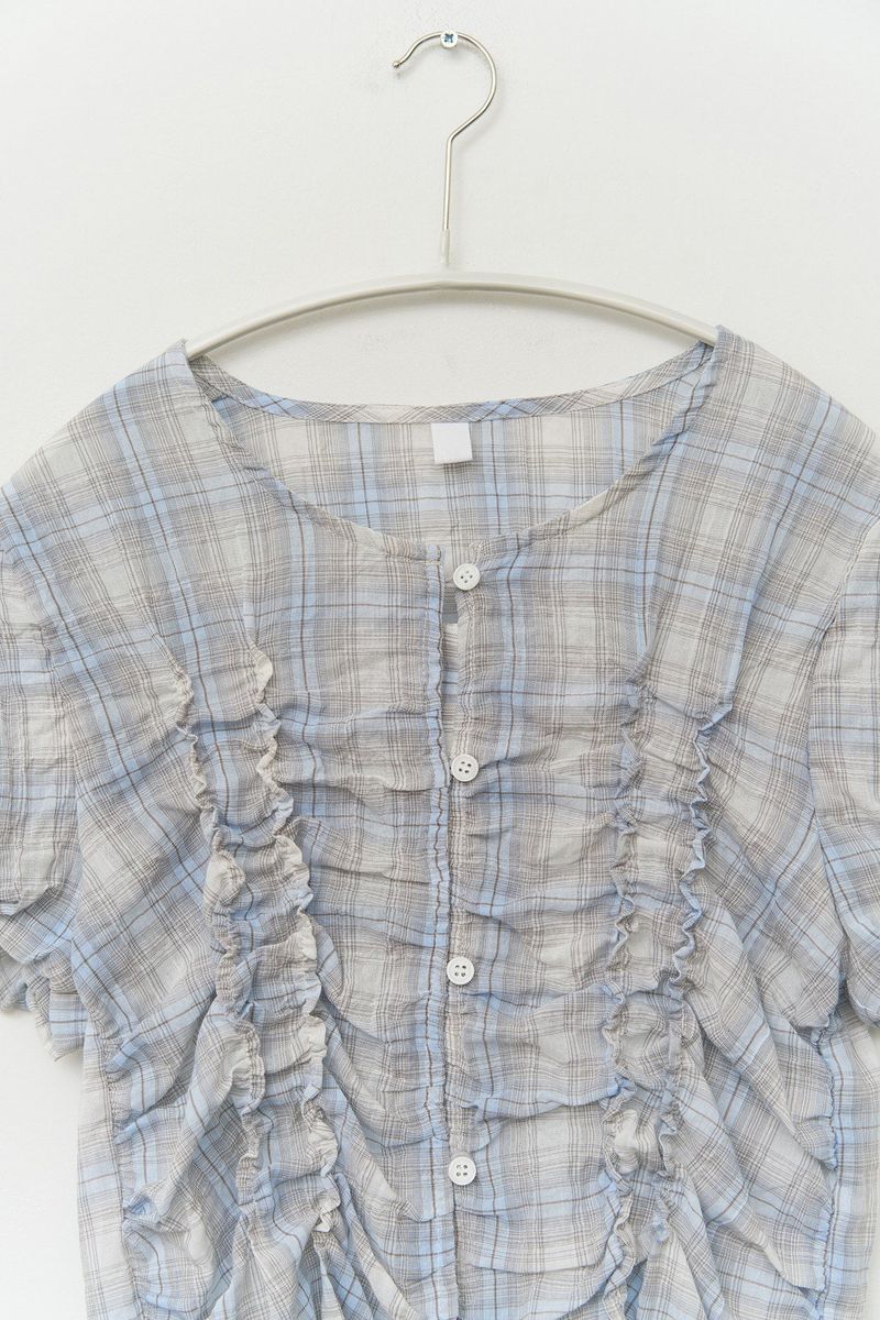 (W) Heal Shirring Blouse
