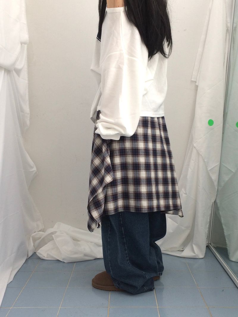 Numbering loose sweatshirt