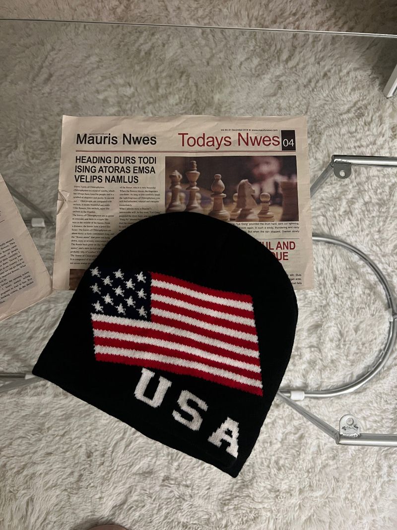 USA Flag Freedom Basic Beanie (3 colors)