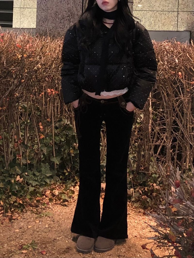 Dot Cubic Puffer Jacket