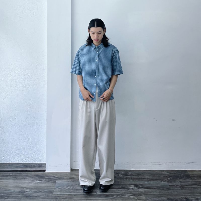 Relaxed Check Short Sleeve Shirt